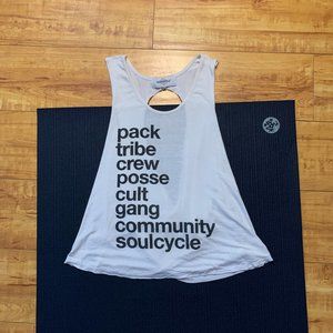 Women's White SoulCycle Crop Top Tank